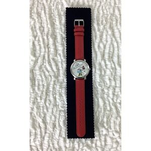 Disney Minnie Mouse Miss Fabulous Red Watch NEEDS NEW‎ BATTERY Analog Adjustable